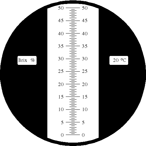 Preview: Scale of the refractometer RBR50-ATC