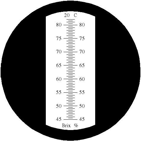 Preview: Scale of the refractometer RBR82-ATC