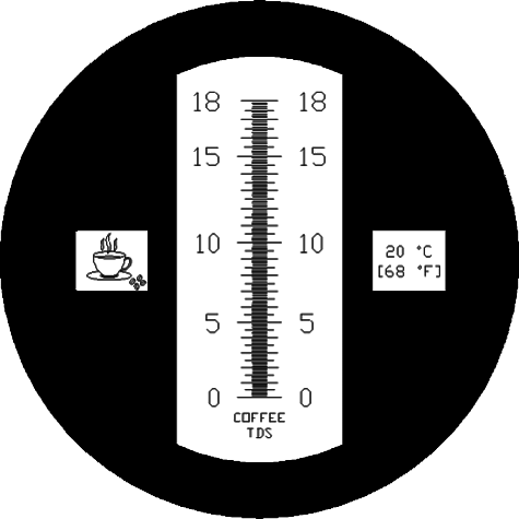 Scale of the refractometer RCF1-ATC Preview: Scale of the refractometer RCF1-ATC