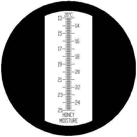 Preview: Scale of the refractometer RHN1-ATC