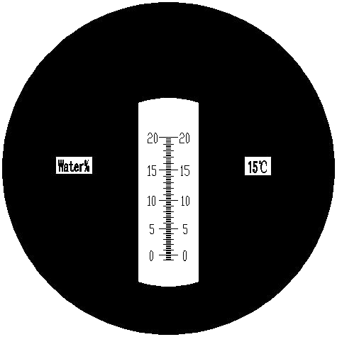 Preview: Scale of the refractometer RMK2