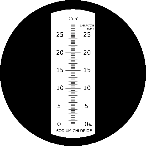 Preview: Scale of the refractometer RSA2-ATC