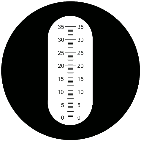 Scale of the refractometer RSA3-ATC Preview: Scale of the refractometer RSA3-ATC